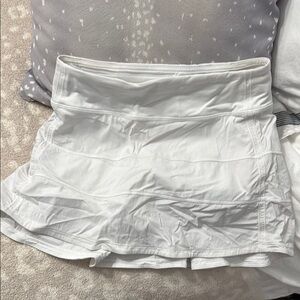 Lululemon Pace Rival Mid-Rise Skirt 15” - White